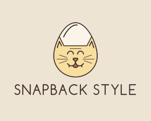 Cat Egg Head logo design