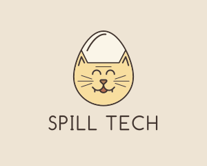 Cat Egg Head logo design