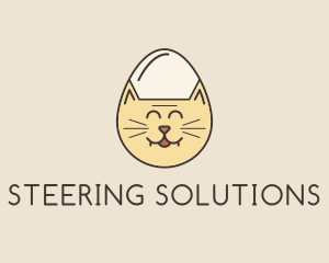 Cat Egg Head logo design