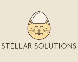 Cat Egg Head logo design