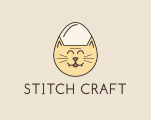 Cat Egg Head logo design