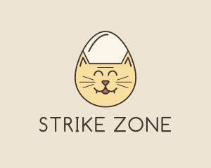 Cat Egg Head logo design