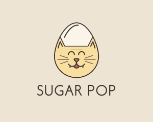 Cat Egg Head logo design