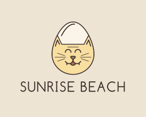 Cat Egg Head logo design