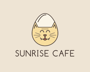 Cat Egg Head logo design