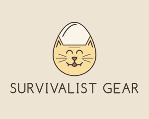 Cat Egg Head logo design