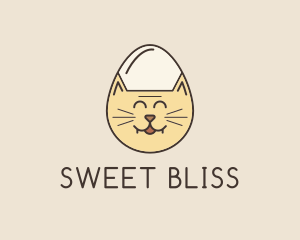 Cat Egg Head logo design