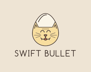 Cat Egg Head logo design