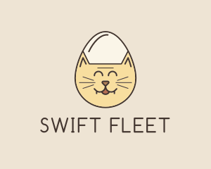 Cat Egg Head logo design