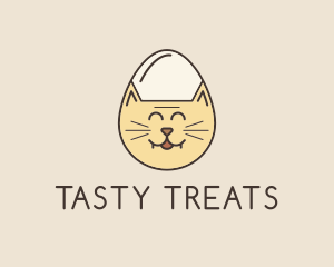 Cat Egg Head logo design