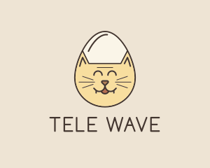 Cat Egg Head logo design