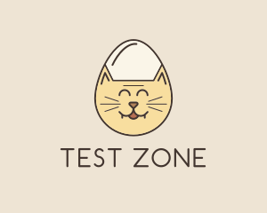 Cat Egg Head logo design