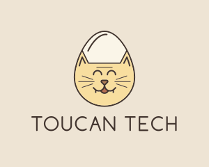 Cat Egg Head logo design