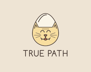 Cat Egg Head logo design