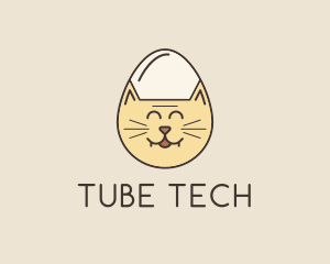 Cat Egg Head logo design