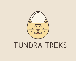 Cat Egg Head logo design