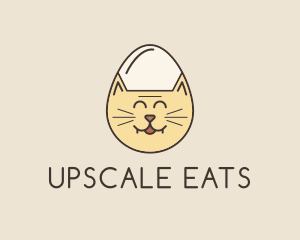 Cat Egg Head logo design