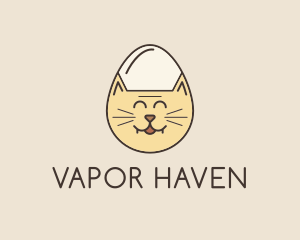 Cat Egg Head logo design