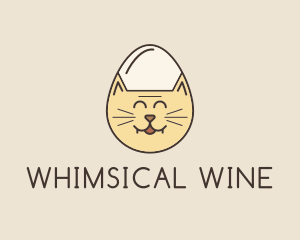 Cat Egg Head logo design