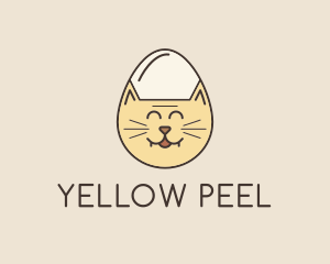 Cat Egg Head logo design