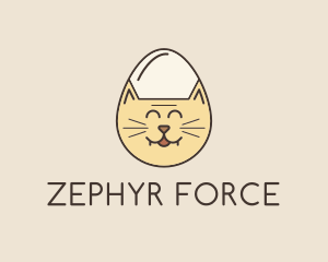 Cat Egg Head logo design