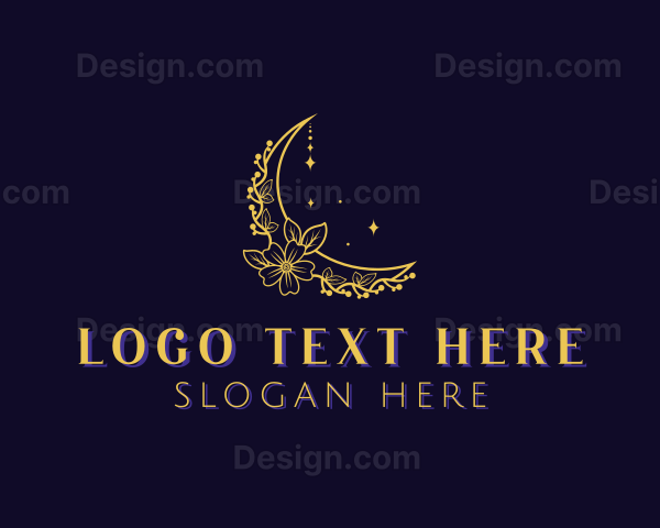 Floral Moon Jewelry Logo