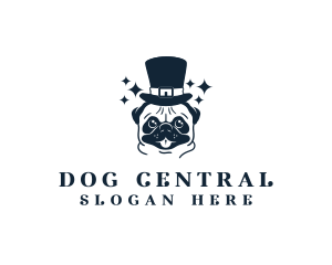 Magic Pug Hat logo design