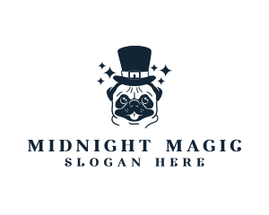 Magic Pug Hat logo design