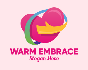 Colorful Heart Hug  logo