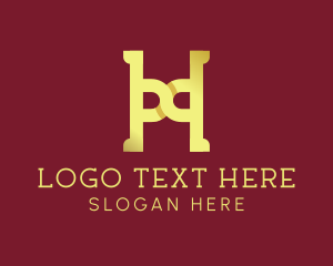 Elegant Royal Letter H  logo