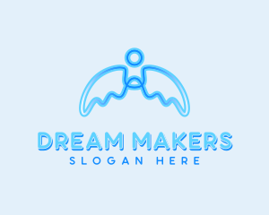 Holistic Angel Wings logo design