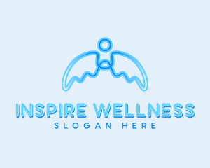 Holistic Angel Wings logo design