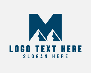 Mountain Peak Letter M logo