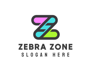 Colorful Tech Letter Z logo design