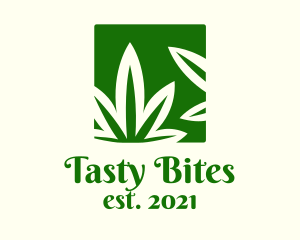 Green Cannabis Herb logo