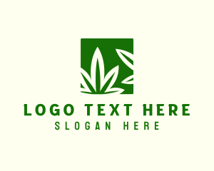 Green Cannabis Herb logo