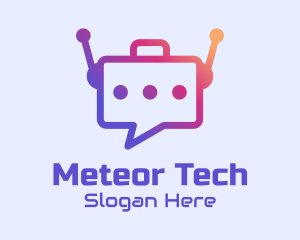 Message Bot Tech  logo design