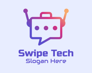 Message Bot Tech  logo design