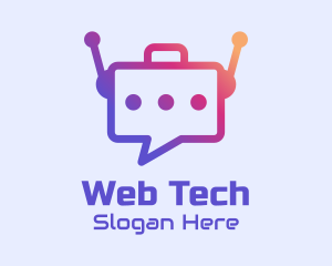 Message Bot Tech  logo design