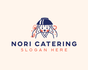 Pad Thai Noodle Lady logo design