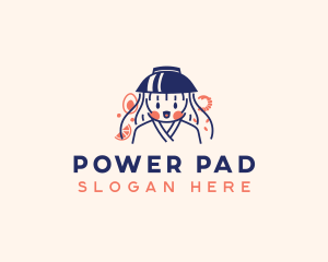 Pad Thai Noodle Lady logo design