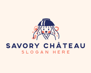 Pad Thai Noodle Lady logo design