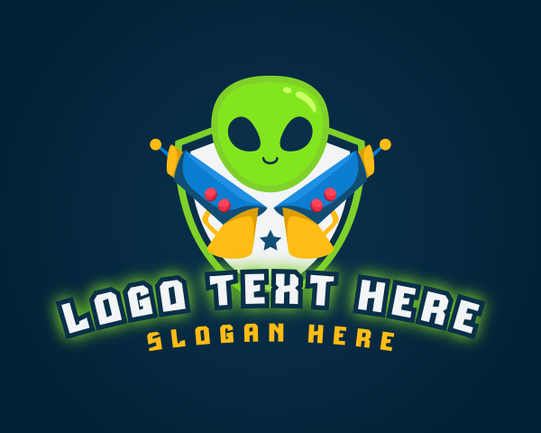 Alien Laser Gun Gaming logo