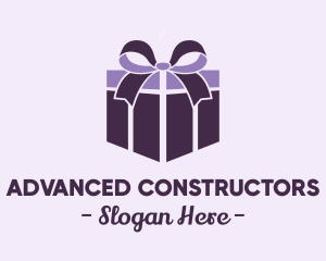 Purple Gift Present logo design