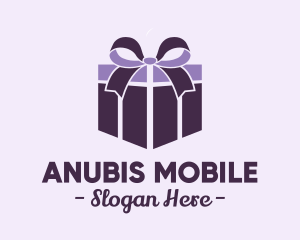 Purple Gift Present logo design