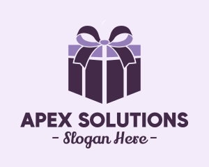 Purple Gift Present logo design