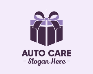 Purple Gift Present logo design