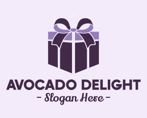 Purple Gift Present logo design