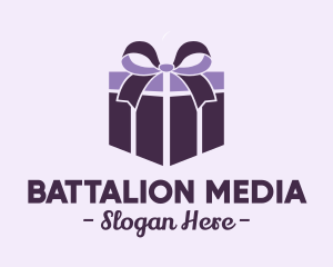 Purple Gift Present logo design