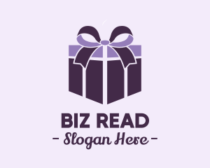 Purple Gift Present logo design